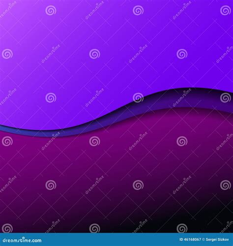 Abstract Violet Wave Background With Stripes Stock Vector