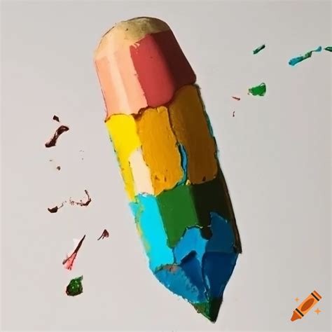 Image Of A Broken Crayon Creating Art On Craiyon