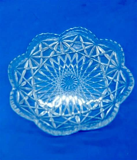 Vintage Clear Crystal Buttercovered Dish By Avon Etsy