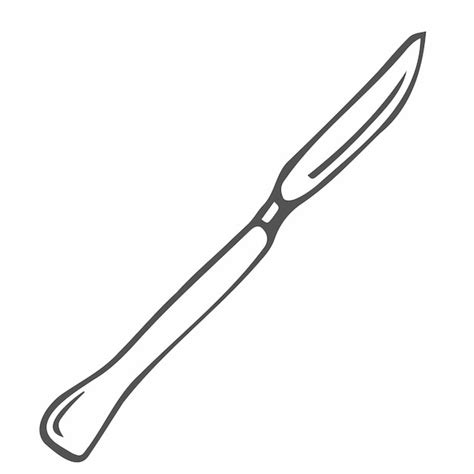 Premium Vector Scalpel Doodle Vector Icon Drawing Sketch