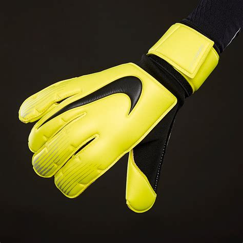 Nike Gk Vapor Grip Mens Gk Gloves Flat Palm Volt Black Black