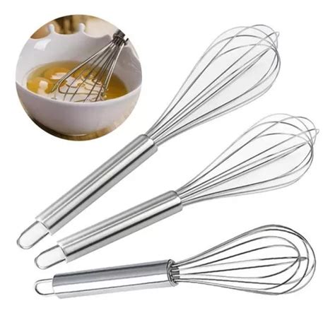 Batedor De Ovo Aço Inox Manual Mixer Profissional Promoção MercadoLivre