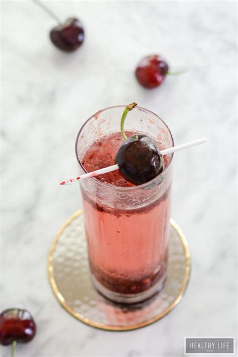 Black Cherry Seltzer A Bit Of Fresh Cherries Bubbles And Vodka Make For A Refreshing Cocktail