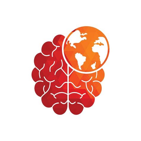 Plantilla De Logotipo De Vector De Cerebro Mundial Dise O De S Mbolo De