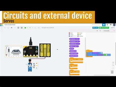 F It Tinkercad Simulation Of Servo With Microbit Youtube