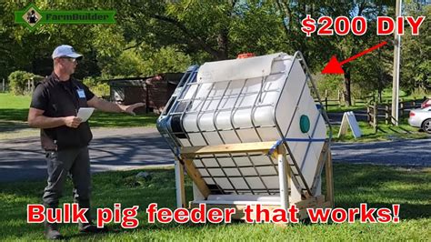 Low Cost DIY Pig Feeder That Works The FarmBuilder Feeder Pigs