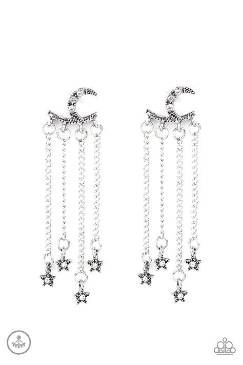 Paparazzi Earring Cosmic Goddess White Paparazzi Jewelry Online