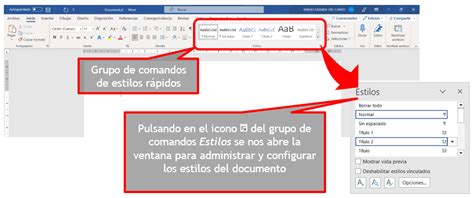 1 1 Estilos En Word Word De Office 365 Estilos Y Referencias