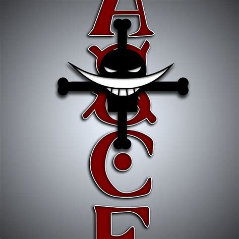 One Piece Portgas D Ace Tattoo With White Beard Pirate Logo Available