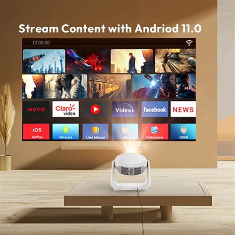 Byintek Vevshao Newest Lcd Led Portable Smart Projector Built-in ...