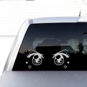 Angry Anime Girl Eyes Car Laptop Wall Window Glass Bumper Personal