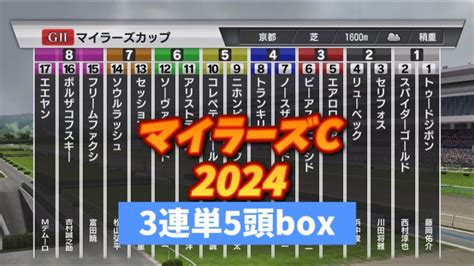 【マイラーズカップ】【2024年】3連単5頭boxなら大体当たる⁈ Youtube