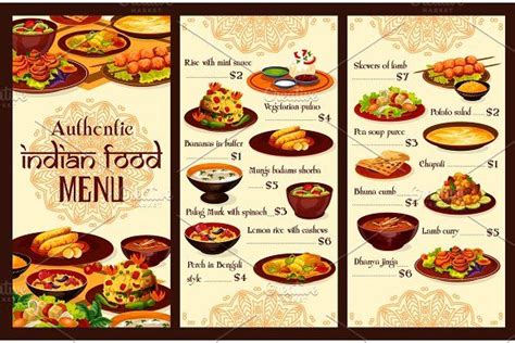 Indian Cuisine Restaurant Menu Indian Cuisine Indian Dishes Cuisine