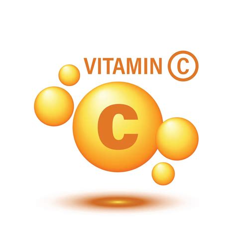 Vitamin C Icon In Flat Style Pill Capsule Vector Illustration On White