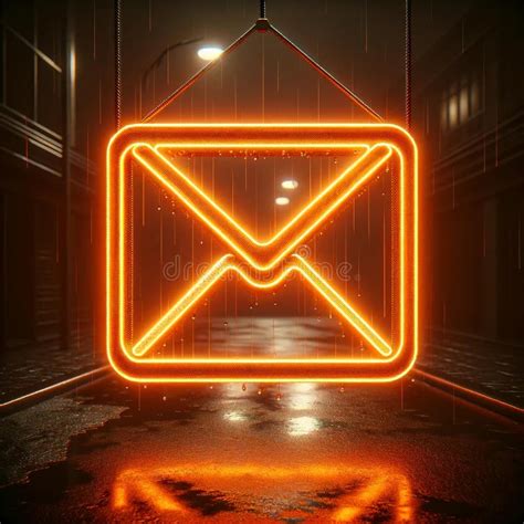 Ai Generated Illustration Of Illuminated Letters In An Envelope Inside