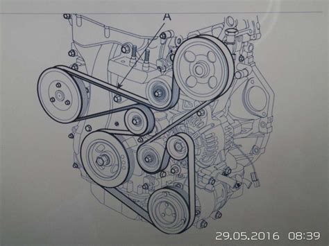 Illustrated Guide Serpentine Belt Diagram For Hyundai Sonata