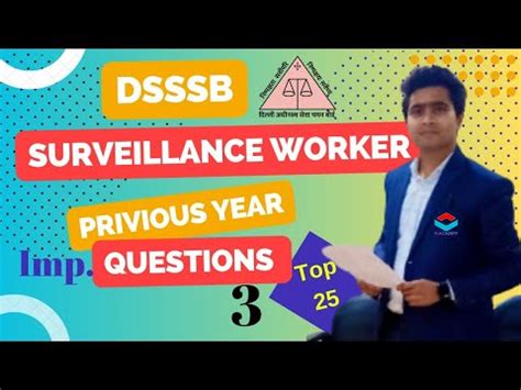 DSSSB Surveillance Worker Previous Year Questions Health And Sanitary