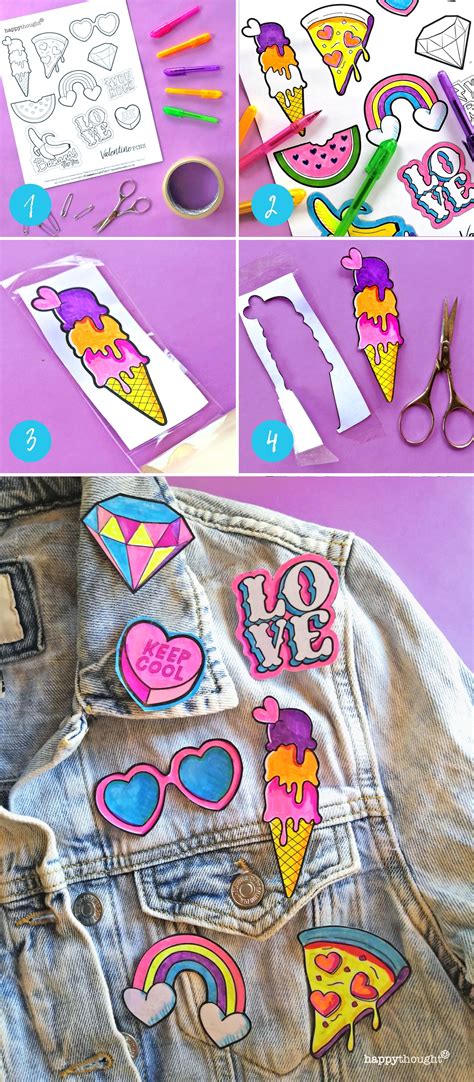 Create Diy Pin Badges Instructions And 10 Templates Included Make