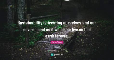 Sustainability Is Treating Ourselves And Our Environment As If We Are