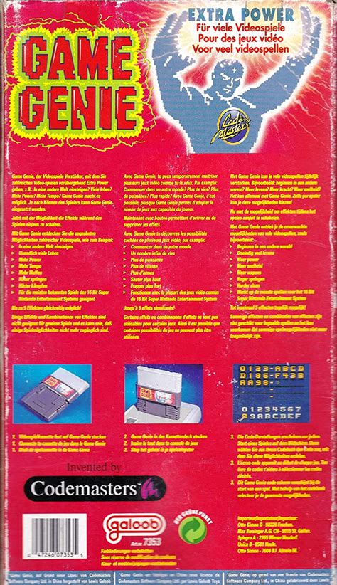 Snes Game Genie Versions Testingtree