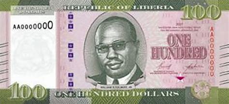 Liberia New Dollar Note B A Reported For Introduction In