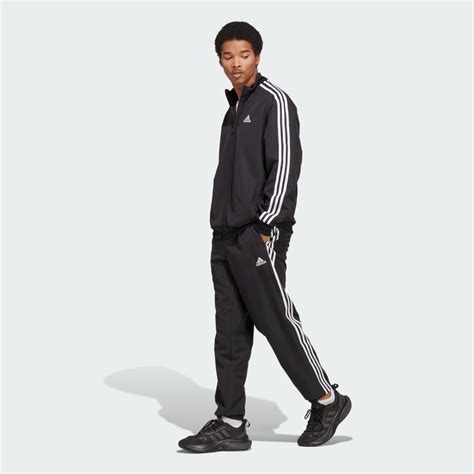 Adidas Stripes Woven Track Suit Black Adidas Uae