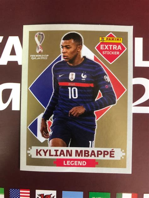 Kylian Mbapp Gold Extra Sticker Legend Copa Do Mundo Item