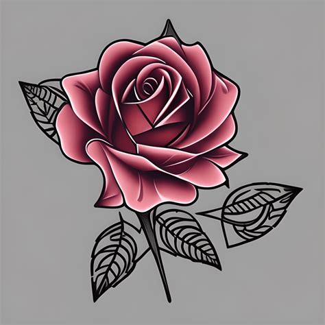 Tatouage De Rose Gothique