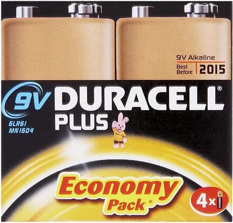 Duracell Plus Mn1604 Alkaline 9 V Battery 2 Pack Uk Electronics And Photo