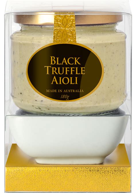 Our Brands Ogilvie Gold Dipping Bowl Set Black Truffle Aioli G