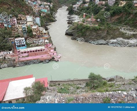 Sangam of river ganga stock photo. Image of town, reservoir - 191279752