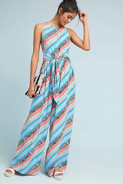 Plenty By Tracy Reese Julliard Striped Jumpsuit Jumpsuits Womens