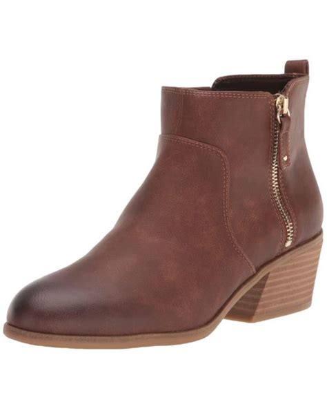 Dr Scholls Lawless Ankle Booties Boot In Brown Lyst