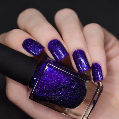 Downpour - Bold Indigo Blue Holographic Nail Polish by ILNP