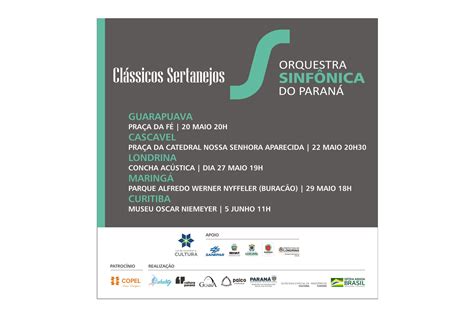 Orquestra Sinfônica se apresenta clássicos sertanejos em quatro