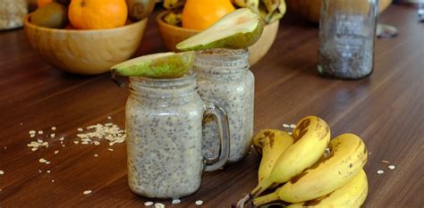 Overnight Vegan Pear Banana Oat Chia Pudding Veganvvocals