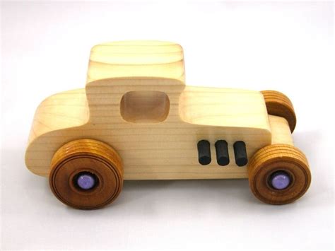 Wooden Toy Car Hot Rod 27 T Coupe Handmade And Finished With Satin