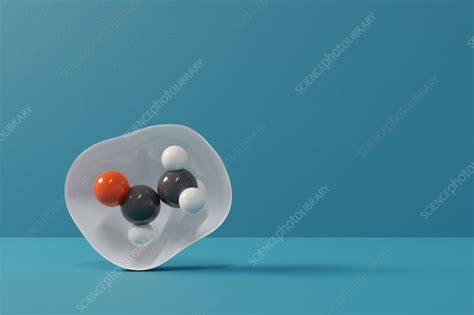 Acetaldehyde molecule, illustration - Stock Image - F040/8506 - Science ...