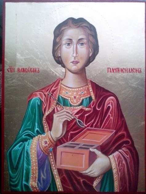 Св. Великомъченик Пантелеймон Икона 30x40 см | Art icon, Orthodox icons ...