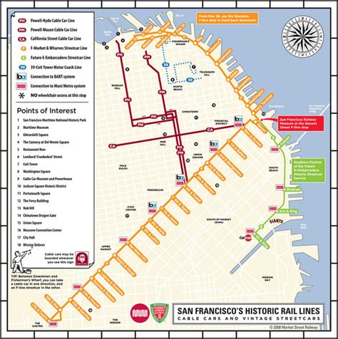 San Francisco Historic Rail Map San Francisco Ca • Mappery
