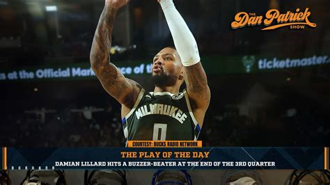 Play Of The Day Damian Lillard Hits A Buzzer Beater At The End Of The