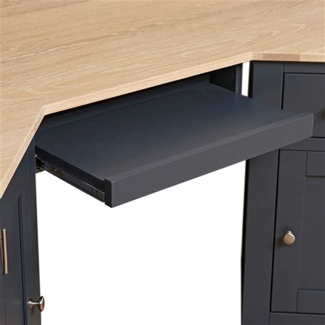 Chester Charcoal Corner Desk The Cotswold Company