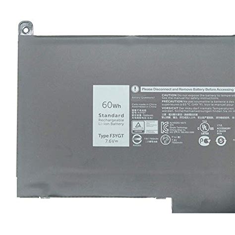 Dentsing F3YGT Battery Replace For Dell Latitude 7280 7290 7380 7390