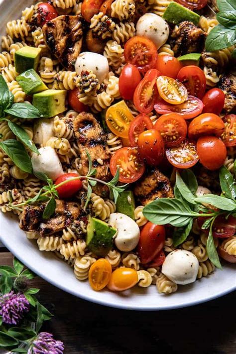 Caprese Chicken Pasta Salad Half Baked Harvest