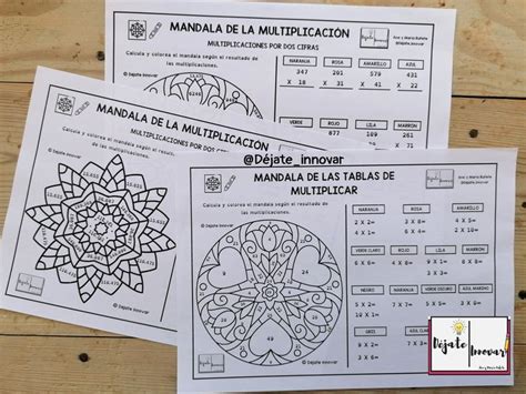 Mandalas Tablas De Multiplicar Tablas De Multiplicar Tablas De Multiplicar Actividades