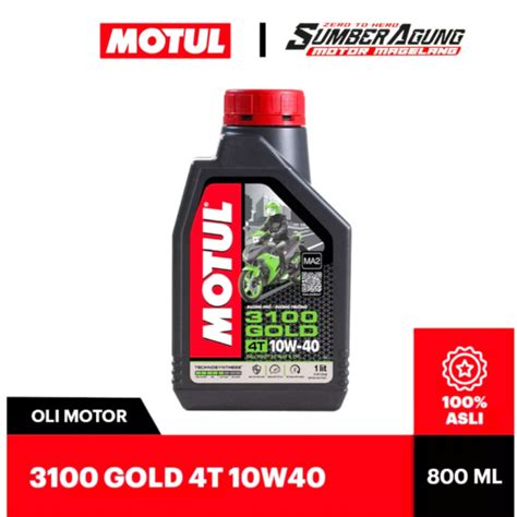 Jual OLI MESIN MOTUL 4T 3100 GOLD 10W40 TECHNOSYNTHESE 800 ML JAMIN