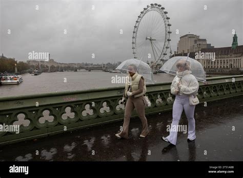 Storm Ciaran Hits Londoners As People Were Urged Not To Travel By Rail