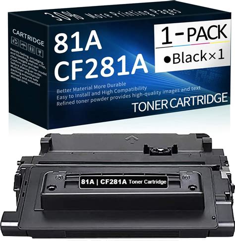 Amazon 81A Toner Cartridge With Chip CF281A 2 Pack Black 81X