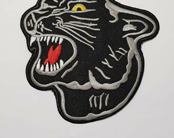 Panther Iron On Patch Etsy