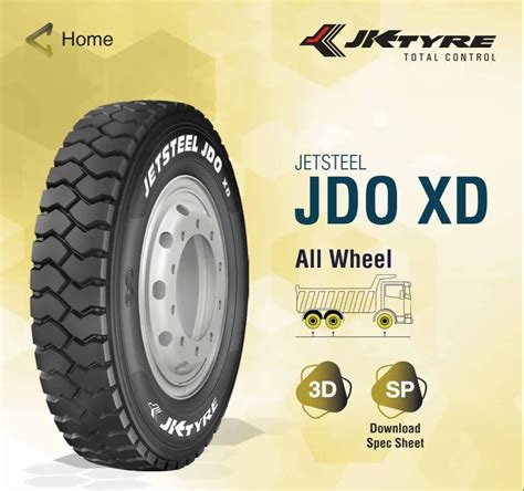 JK Jetsteel JDO XD Truck Tyre 10 00 R20 At Rs 20000 Piece In New Delhi